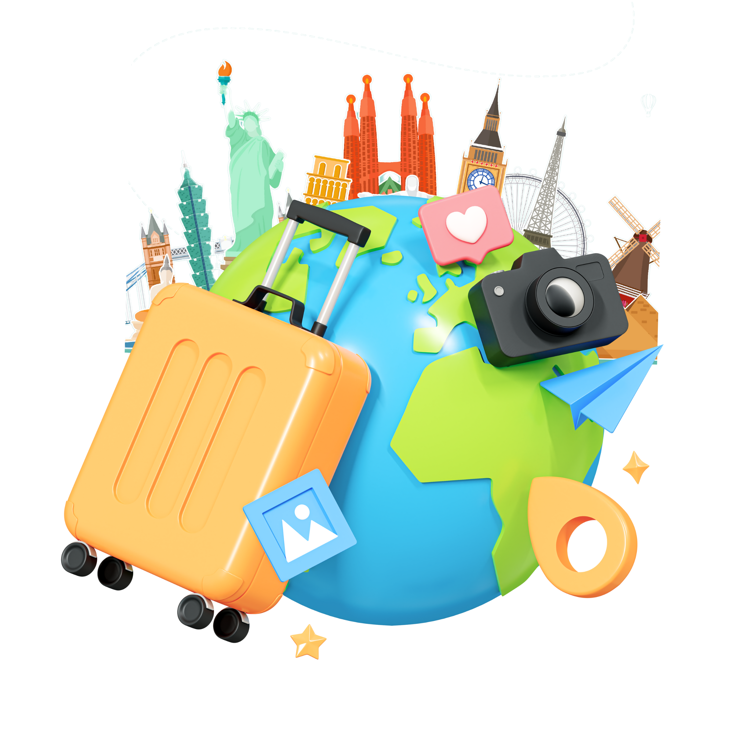 Travel decoration